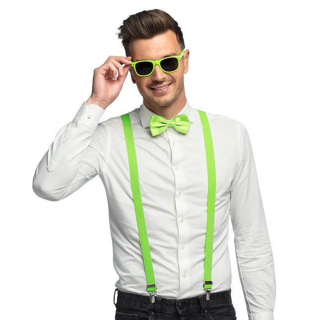 Neon Groene Accessoireset 3 delig van Boland koop je bij Partywinkel