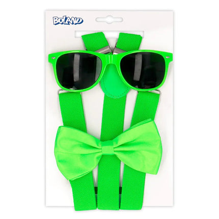 Neon Groene Accessoireset 3 delig van Boland koop je bij Partywinkel