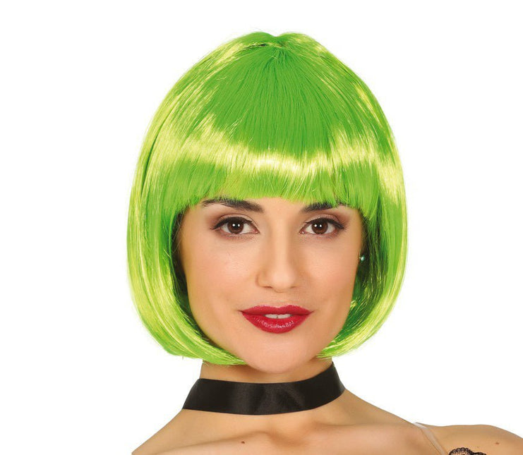 Neon Groene Bob van Fiestas Guirca koop je bij Partywinkel