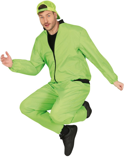 Neon Groene Trainingspak Fout Heren 2 delig van Fiestas Guirca koop je bij Partywinkel