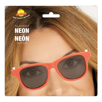 Neon Oranje Bril van Fiestas Guirca koop je bij Partywinkel