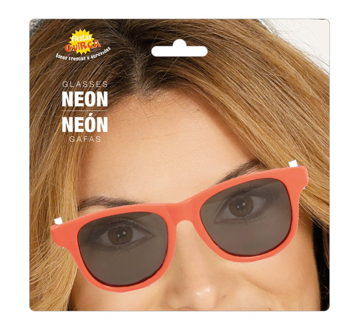 Neon Oranje Bril van Fiestas Guirca koop je bij Partywinkel