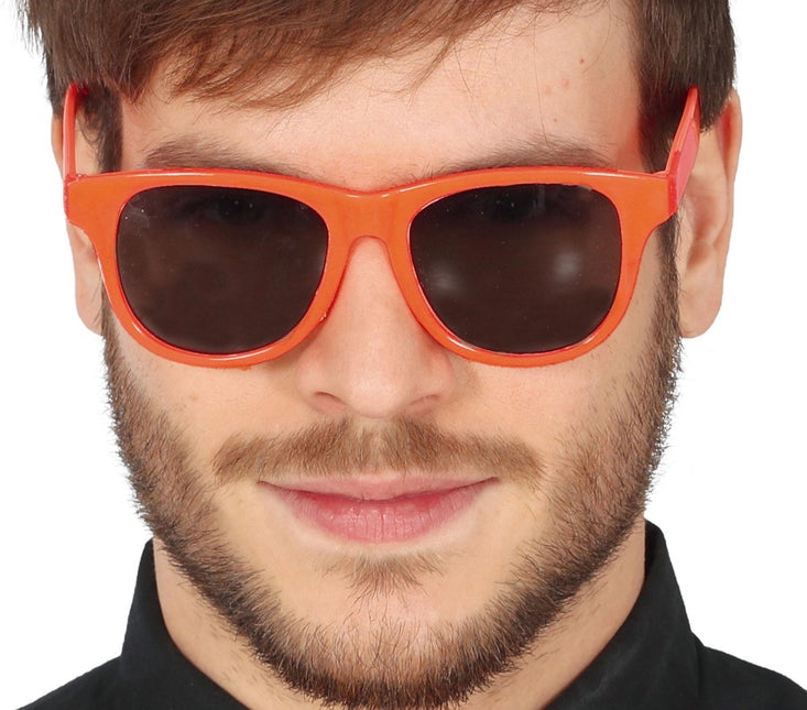 Neon Oranje Bril van Fiestas Guirca koop je bij Partywinkel