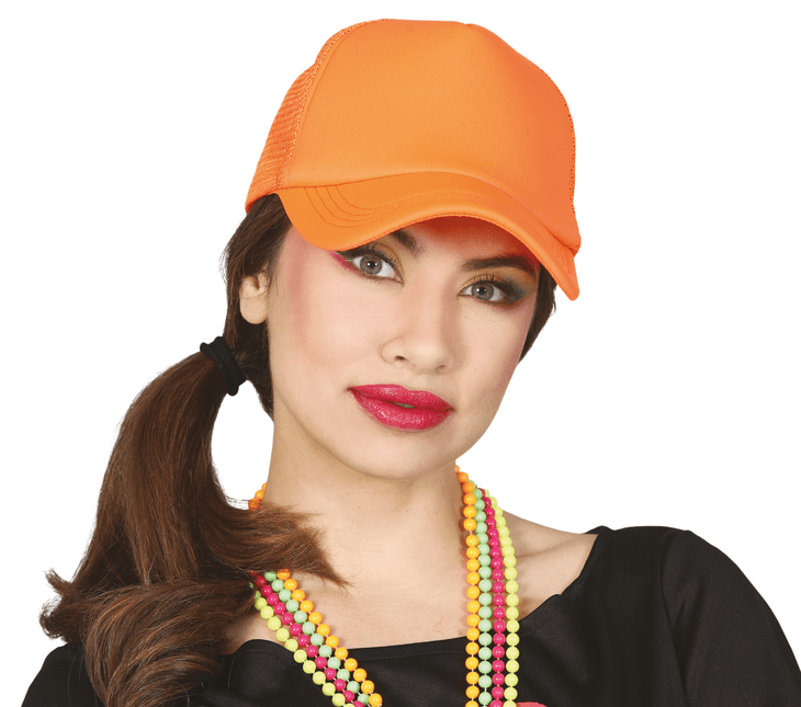 Neon Oranje Pet van Fiestas Guirca koop je bij Partywinkel