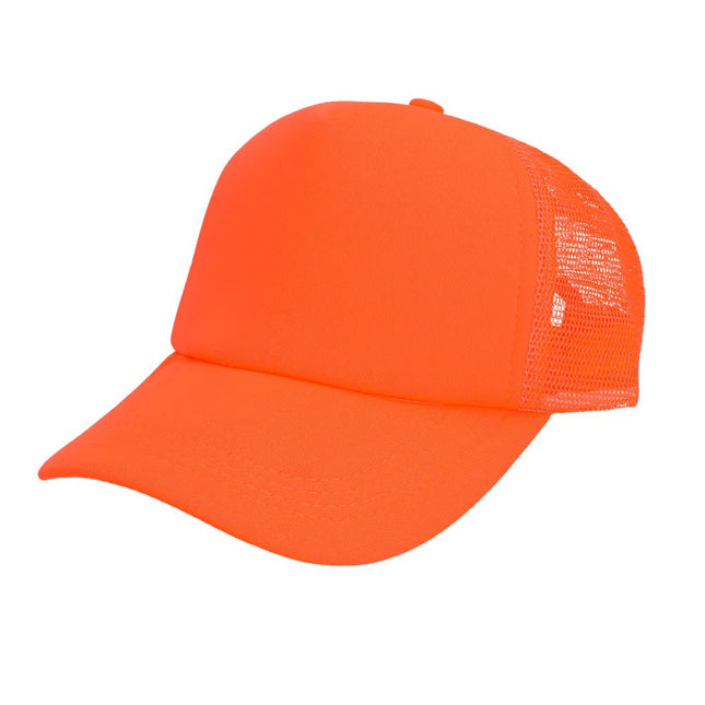 Neon Oranje Pet Verstelbaar van Boland koop je bij Partywinkel