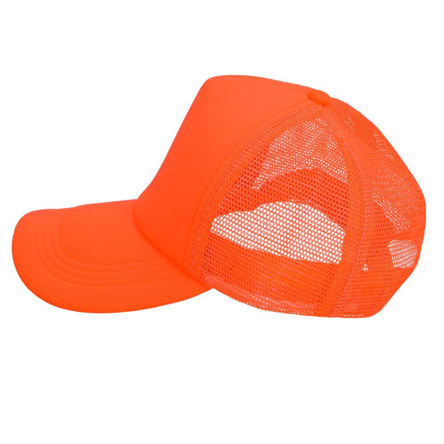 Neon Oranje Pet Verstelbaar van Boland koop je bij Partywinkel