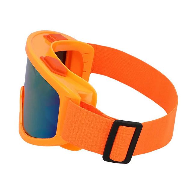 Neon Oranje Skibril van Boland koop je bij Partywinkel