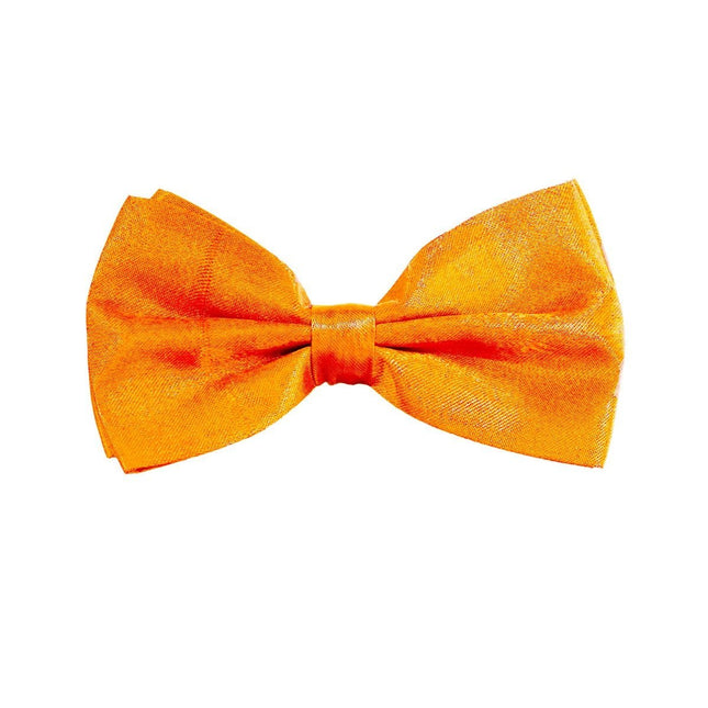 Neon Oranje Vlinderdas van Partychimp koop je bij Partywinkel
