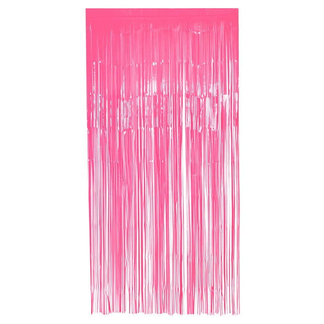 Neon Roze Deurgordijn 2m van Boland koop je bij Partywinkel