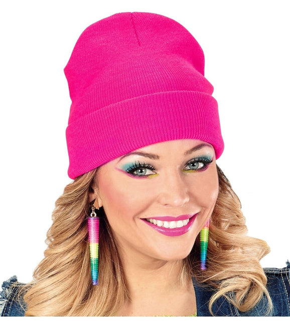 Neon Roze Muts van Widmann koop je bij Partywinkel