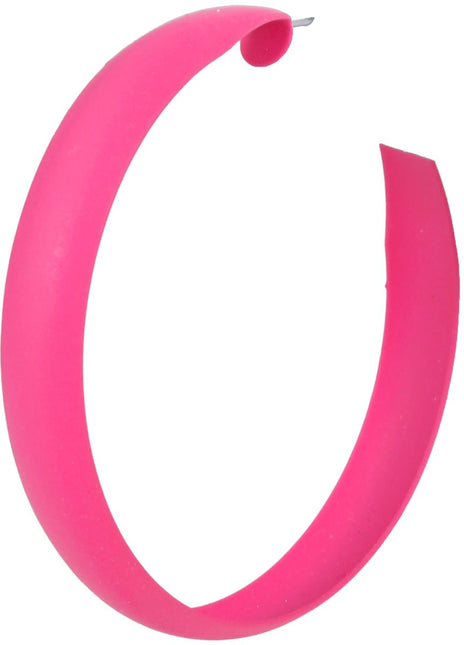 Neon Roze Oorbellen Hoepel van Fiestas Guirca koop je bij Partywinkel