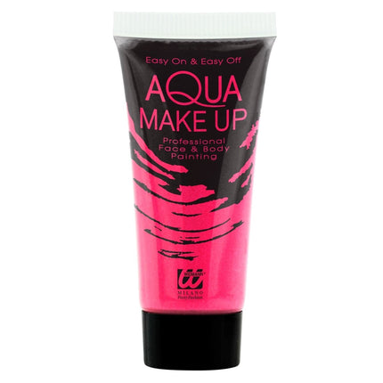Neon Roze Schmink Glow In The Dark 30ml van Widmann koop je bij Partywinkel