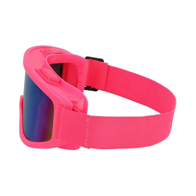 Neon Roze Skibril van Boland koop je bij Partywinkel