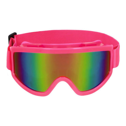 Neon Roze Skibril van Boland koop je bij Partywinkel