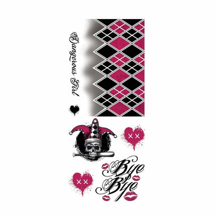 Nep Tattoos Harley Quin van Fiestas Guirca koop je bij Partywinkel