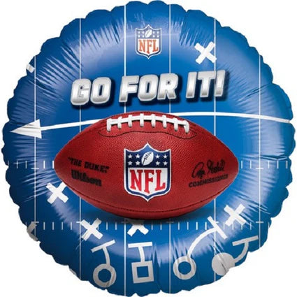NFL Helium Balloon, Blue and Red, Empty, 45 cm