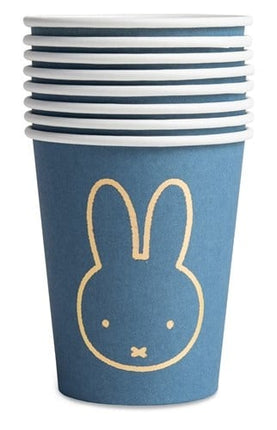 Nijntje Bekers Blauw 250ml 8st van Haza Witbaard koop je bij Partywinkel