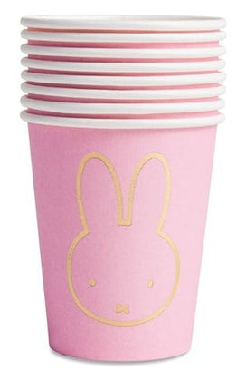 Nijntje Bekers Lichtroze 250ml 8st van Haza Witbaard koop je bij Partywinkel