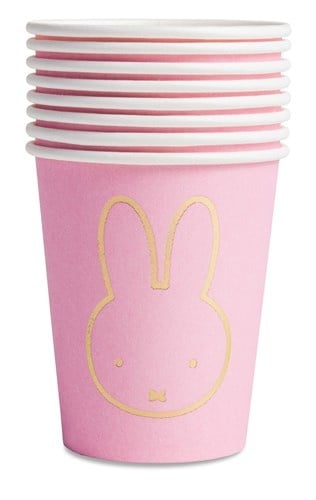 Nijntje Bekers Lichtroze 250ml 8st van Haza Witbaard koop je bij Partywinkel