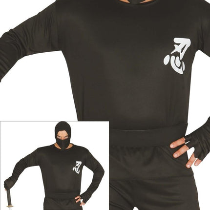 Ninja Kostuum Heren Zwart L van Fiestas Guirca koop je bij Partywinkel