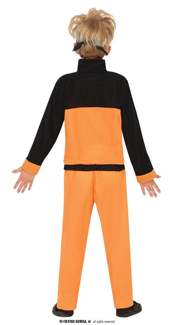 Ninja Kostuum Jongen Oranje Zwart van Fiestas Guirca koop je bij Partywinkel