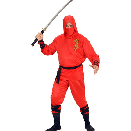 Ninja Kostuum Rood Heren van Widmann koop je bij Partywinkel