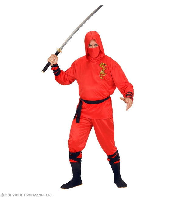 Ninja Kostuum Rood Heren van Widmann koop je bij Partywinkel