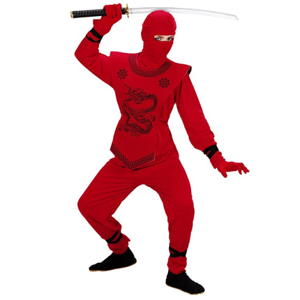 Ninja Kostuum Rood Jongen van Widmann koop je bij Partywinkel