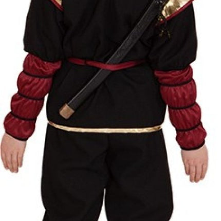 Ninja Kostuum – Rood/Goud/Zwart van Orlob koop je bij Partywinkel