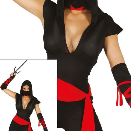 Ninja Kostuum Zwart Dames van Fiestas Guirca koop je bij Partywinkel