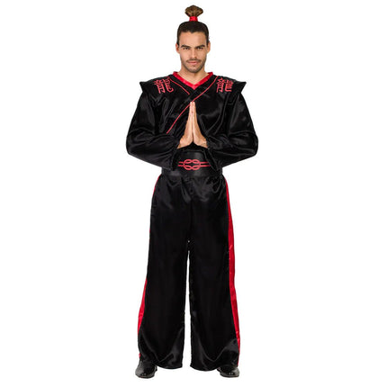 Ninja Kostuum Zwart Rood Heren van Boland koop je bij Partywinkel