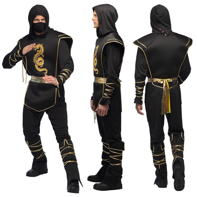 Ninja Pak Zwart Goud Heren van Boland koop je bij Partywinkel