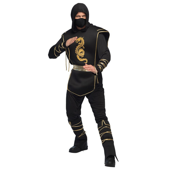 Ninja Pak Zwart Goud Heren van Boland koop je bij Partywinkel