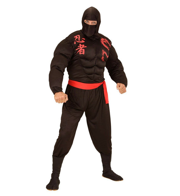 Ninja Pak Zwart Rood Heren van Widmann koop je bij Partywinkel