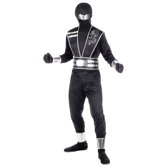 Ninja Pak Zwart Zilver Jongen van Widmann koop je bij Partywinkel