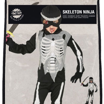 Ninja skelet Kostuum Kind van Fiestas Guirca koop je bij Partywinkel