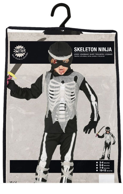 Ninja skelet Kostuum Kind van Fiestas Guirca koop je bij Partywinkel