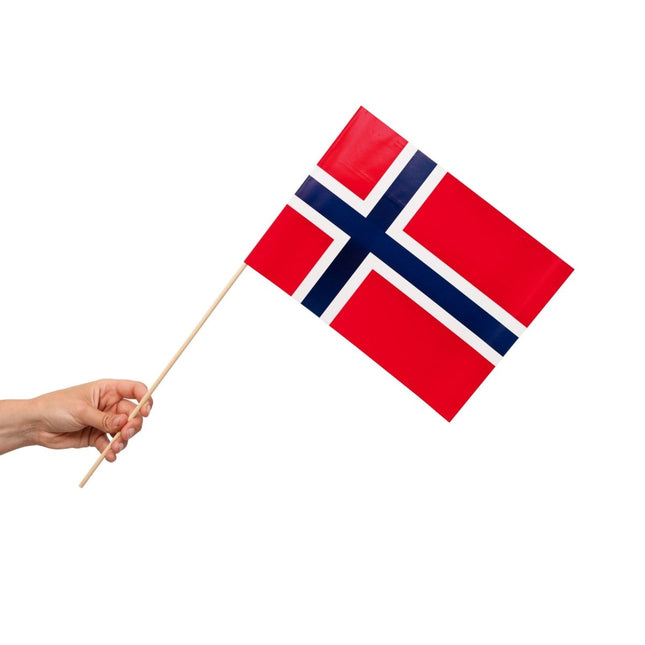 Noorwegen Vlag 10st van WeFiesta koop je bij Partywinkel
