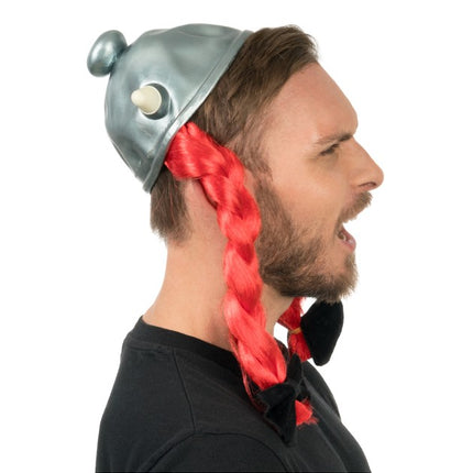 Asterix and Obelix Helmet with Red Braids, 52x40 cm