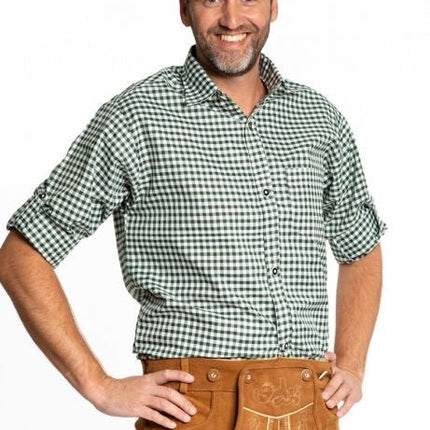 Oktoberfest Blouse Heren Groen van Partychimp koop je bij Partywinkel