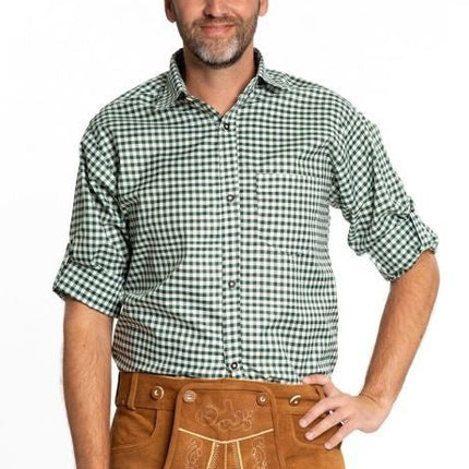 Oktoberfest Blouse Heren Groen van Partychimp koop je bij Partywinkel