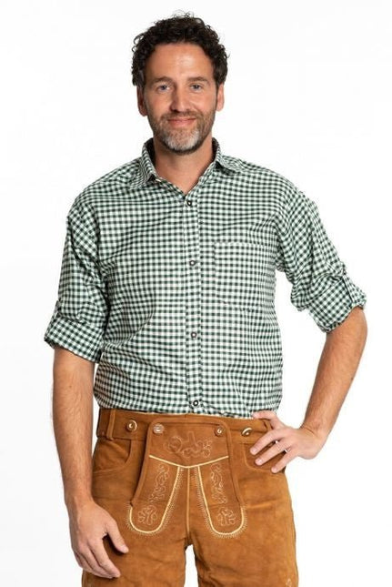 Oktoberfest Blouse Heren Groen van Partychimp koop je bij Partywinkel