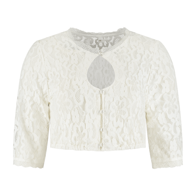 Oktoberfest Blouse Ivoorkleur Dames van Haus Huberts koop je bij Partywinkel