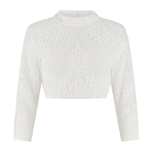 Oktoberfest Blouse Wit Dames Kant van Haus Huberts koop je bij Partywinkel
