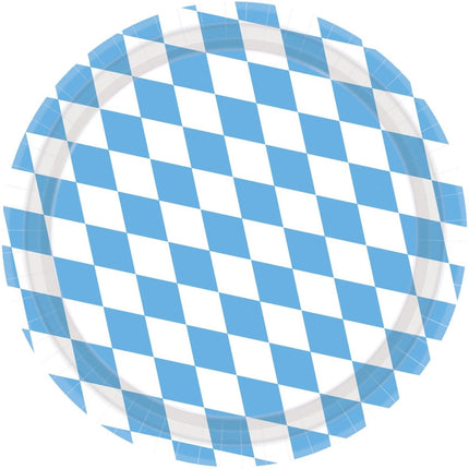 Oktoberfest Borden 22,8cm 8st van Riethmueller koop je bij Partywinkel