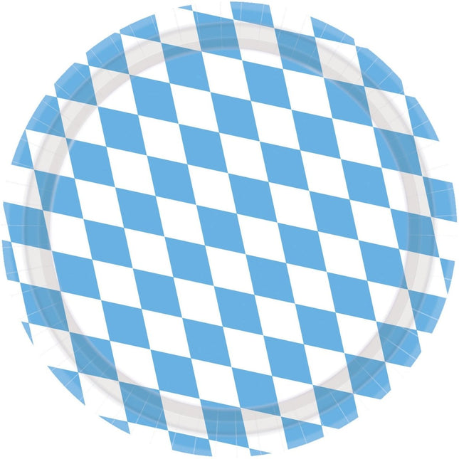 Oktoberfest Borden 22,8cm 8st van Riethmueller koop je bij Partywinkel