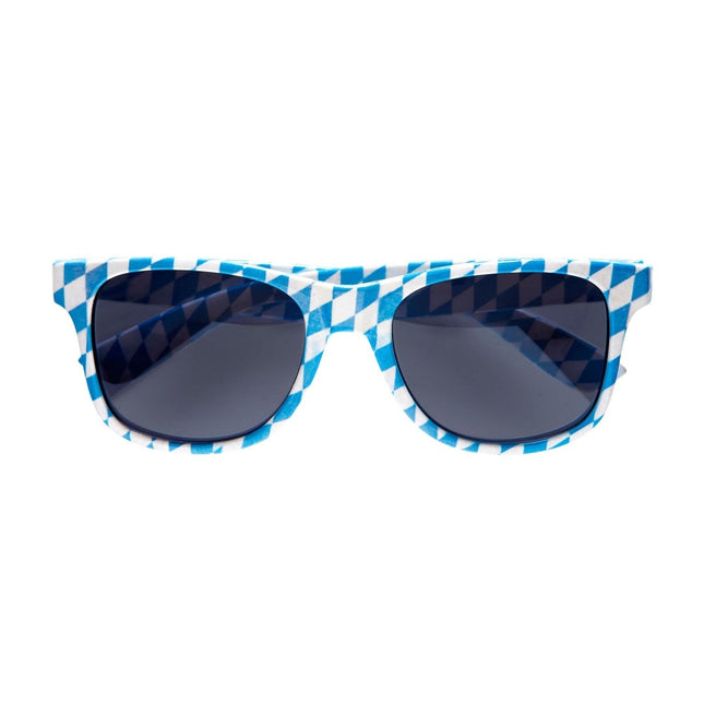 Oktoberfest Bril Blauw Wit van Widmann koop je bij Partywinkel