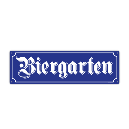 Oktoberfest Deurbord Biergarten 48cm van Paper Dreams koop je bij Partywinkel
