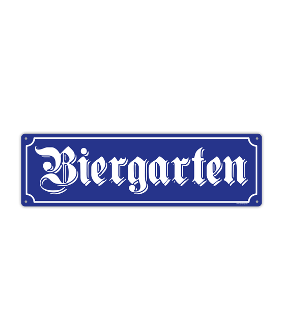 Oktoberfest Deurbord Biergarten 48cm van Paper Dreams koop je bij Partywinkel
