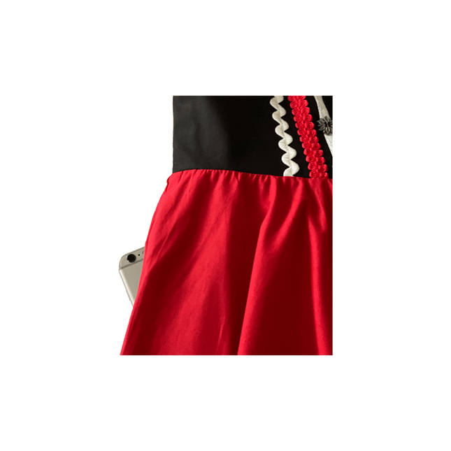 Oktoberfest Dirndl Jurk Oktoberfest Rood Wit Dames 2 Delig van Haus Huberts koop je bij Partywinkel